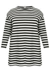 Tunic wide STRIPE - black - #4