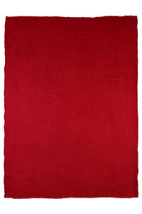 Shawl crispy wool red - red - #3