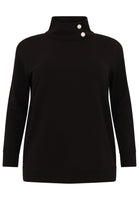 Sweater strass buttons - black - #4