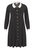 Blouse-dress DOTS - black - #3