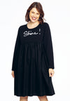 Sweater dress SHINE - black 