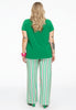 Trousers wide leg STRIPY - green - #2