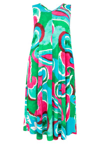 Dress Swing BATIK - green - #4