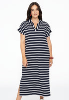 Dress collar slits BRETON - blue - #1