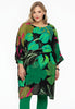 Dress bat sleeve SPLITLEAVE - green - #5