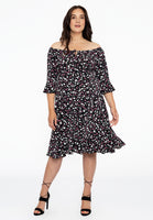 Dress wide neck BELLIS - black  - #2