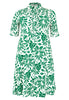 Blouse-dress ruffled MYKONOS - green - #4