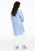 Blouse-dress POPLIN STRETCH - light blue - #3