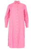 Blouse-dress long SMALL STRIPE - pink - #4