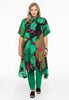 Dress A-line SPLITLEAVE - green - #4