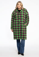 Coat boucle CHECK - green - #5