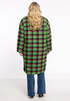 Coat boucle CHECK - green - #3