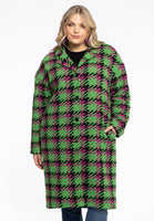 Coat boucle CHECK - green - #1