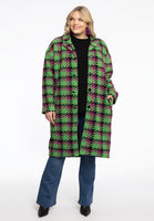 Coat boucle CHECK - green  - #2