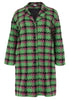 Coat boucle CHECK - green  - #4