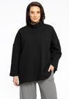 Pullover wide COZY - black