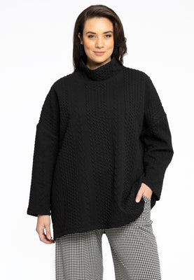 Pullover wide COZY - black  - #1