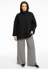 Pullover wide COZY - black 