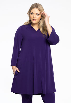 Tunic Swing collar DOLCE - purple  - #1