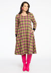 Dress zipper CHECK - green