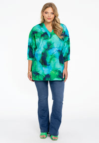 Tunic V-neck ACQUA - green - #2