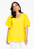 Tunic A-line LACE - yellow - #1