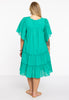 Dress flounces SOFT COTTON - green  - #3