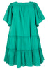 Dress flounces SOFT COTTON - green - #4