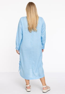 Blouse dress LINEN - light blue - #3