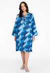 Jurk met koordjes sky - blauw