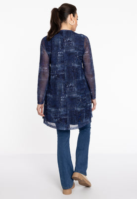 Tunic wide bottom DENIM MOUSSE - blue - #3