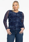 Shirt denim mousse - blauw