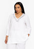 Tunic strass LINEN - white 