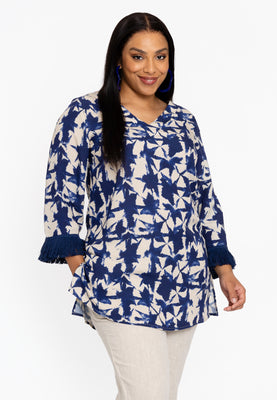 Tunic Flare TESSA - blue - #1