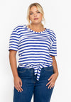 T-shirt met knoop riviera - Indigo