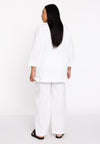 Trousers LINEN - white 