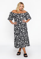 Dress ruffled sleeve FOGUA - black - #4