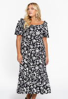 Dress ruffled sleeve FOGUA - black - #1