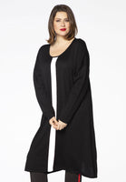 Dress knitted A-line - black - #1