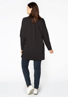 Blouse buttoned side slits - black  - #3