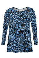 Tunic TIGER flare - blue - #4