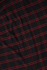 Trousers CHECK wide fit - black - #4