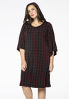 Dress CHECK wide sleeve - black - #2