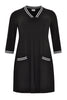 Dress DOLCE stripe rib binding - black  - #4