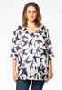 Tunic buttoned BIRDS - white 