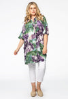 Tunic-blouse LEAVES - multi - #1
