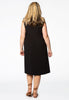 Dress A-line COTTON STRETCH - black  - #3