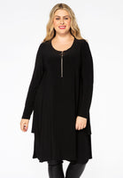 Tunic zipper neckline DOLCE - black  - #1