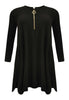 Tunic zipper neckline DOLCE - black  - #4