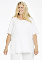 Tunic flare LINEN - white  - #1